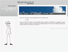 Tablet Screenshot of ikbendood.nl